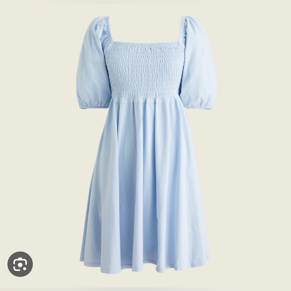 J.Crew Broken-In Jersey Smocked Babydoll Dress Item BG518 size XXL